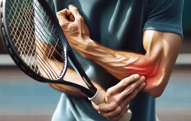 tennis elbow pain during playing