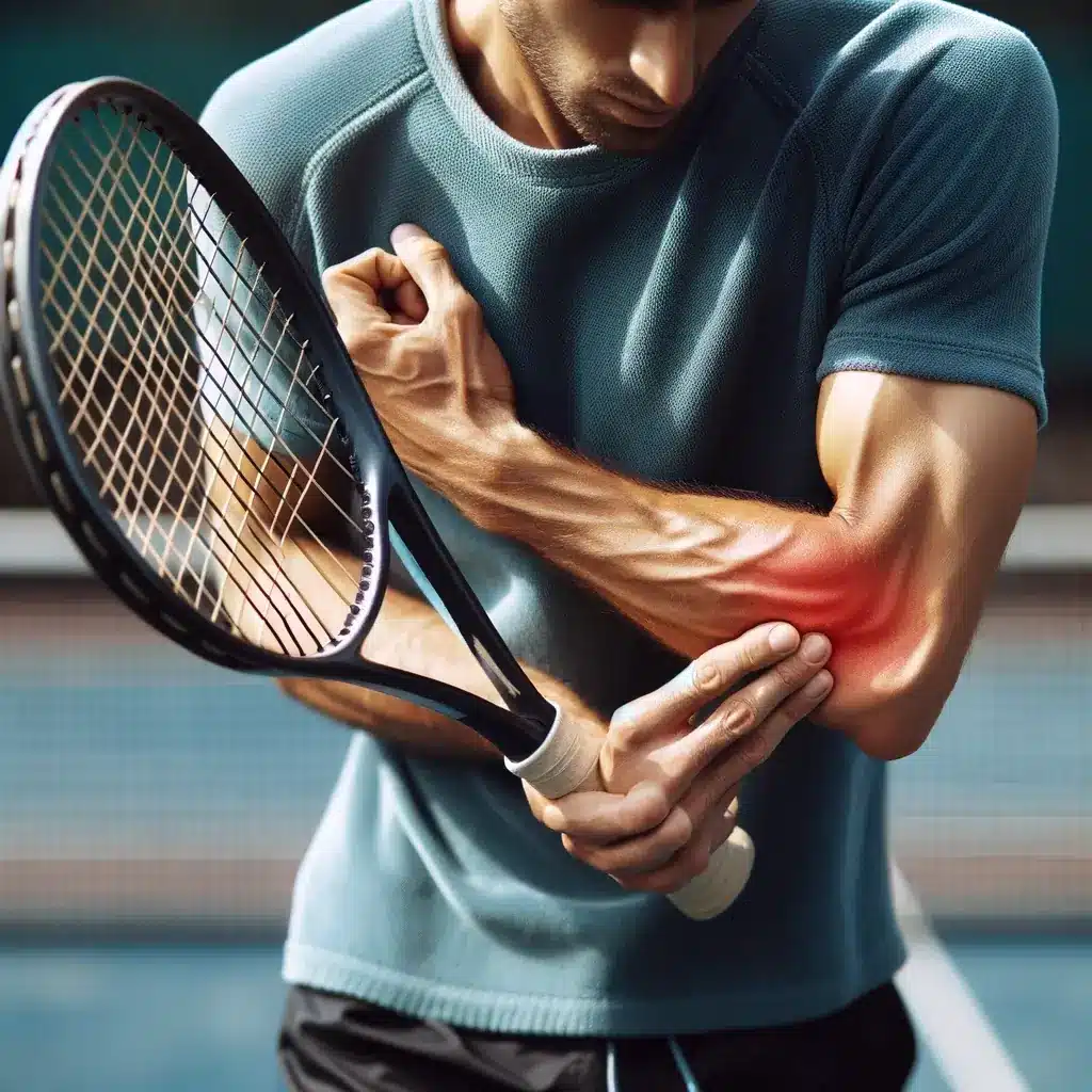 tennis elbow pain during playing